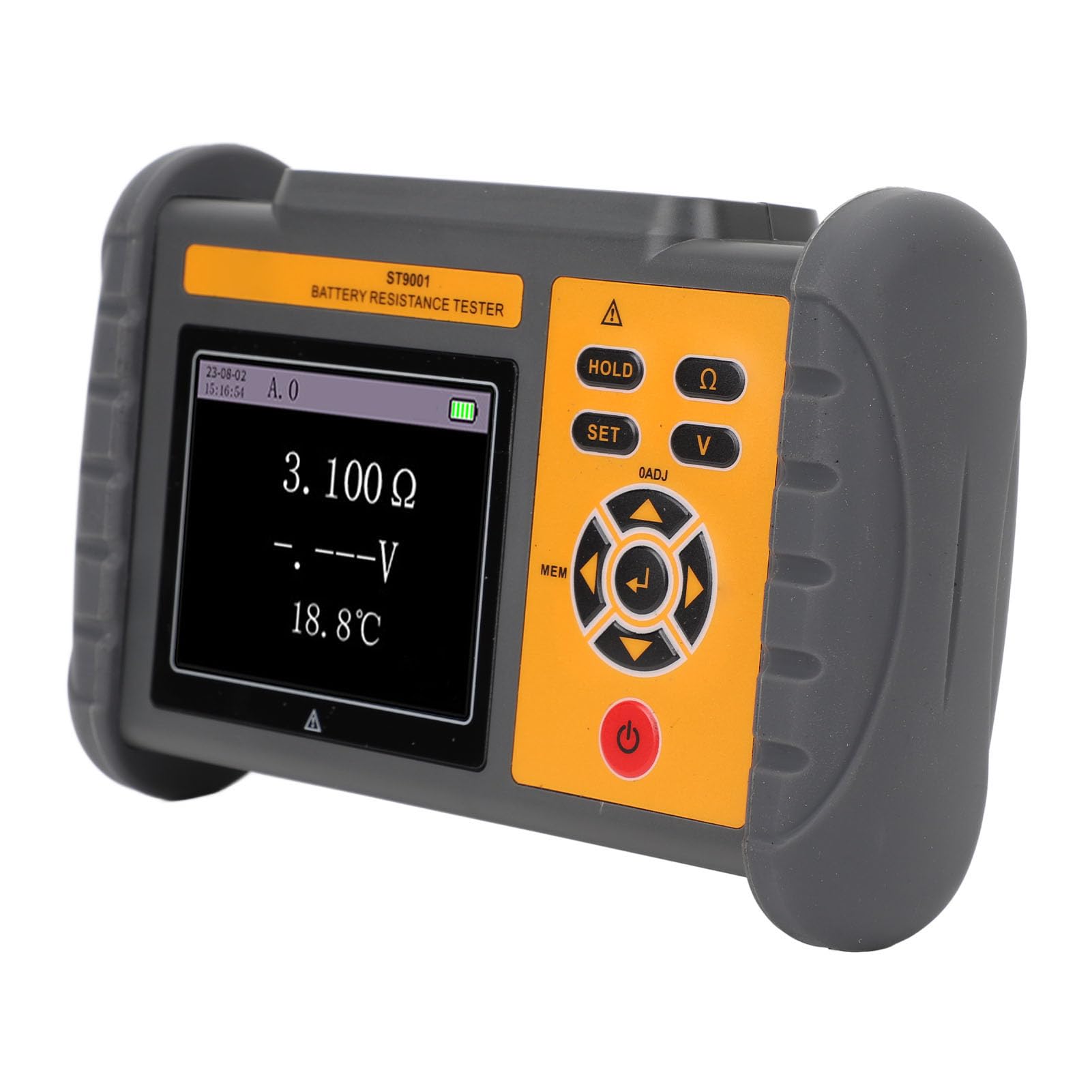 Hochpräziser Batterietester für Lithiumbatterien und Knopfzellen mit Spannungs- und Temperaturmessung, Geeignet für Techniker und Hobbyisten