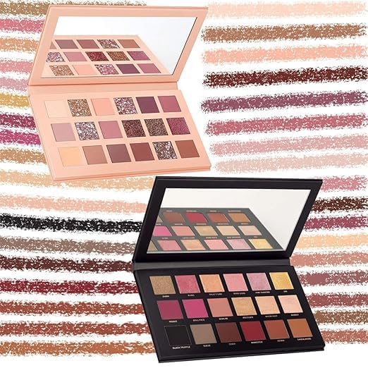 AHDAM 36 Color Eyeshadow Palette Combo Kit – Nude, Rose Gold, Brown Matte & Shimmer Shades | Professional Highly Pigmented Long Lasting Eye Shadow Makeup Palette for Women (Pack of 2)-image-31