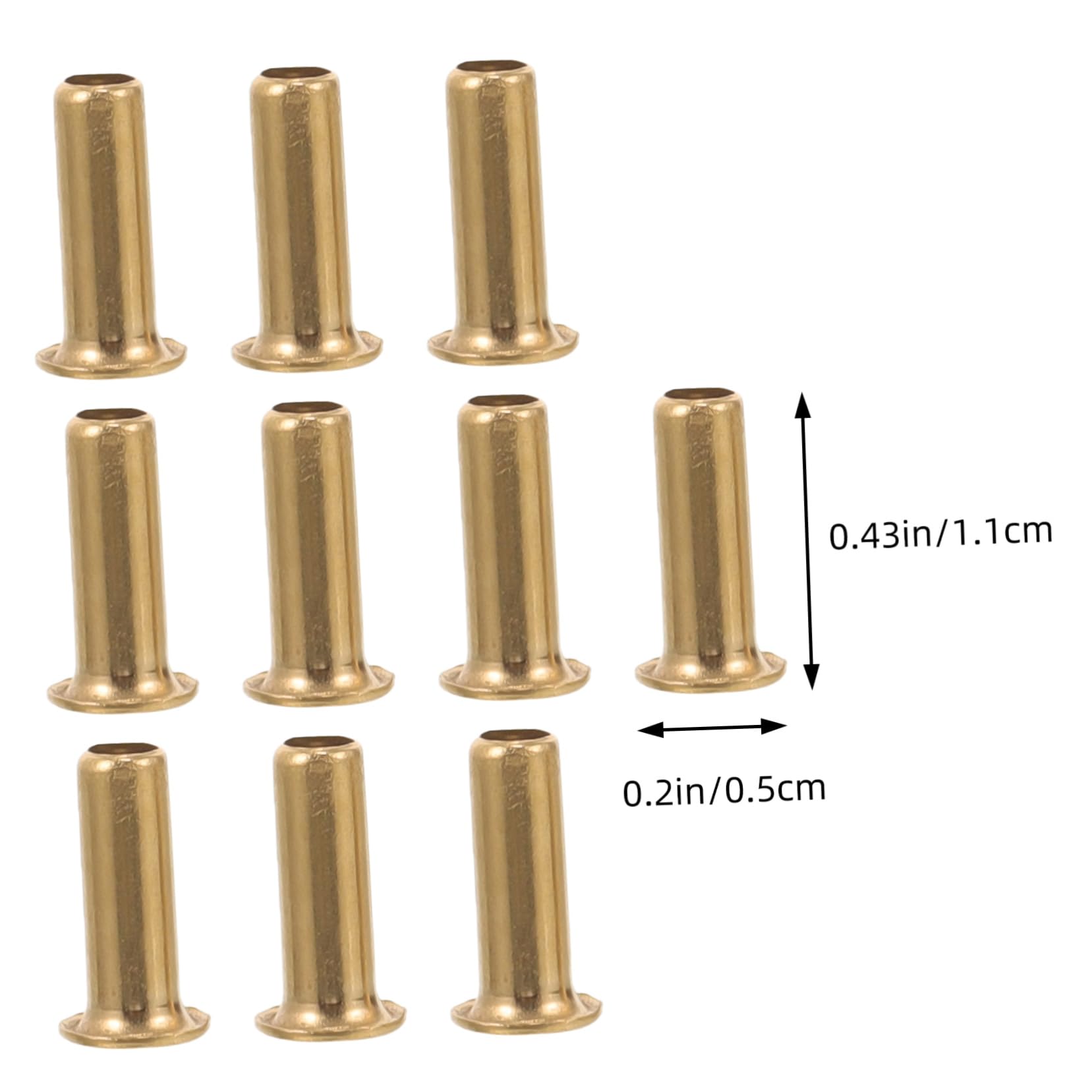 Cabilock 10pcs Compression Inserts for Oil Lines Bushing Kit High-pressure Oil Connector Easy Install No Soldering