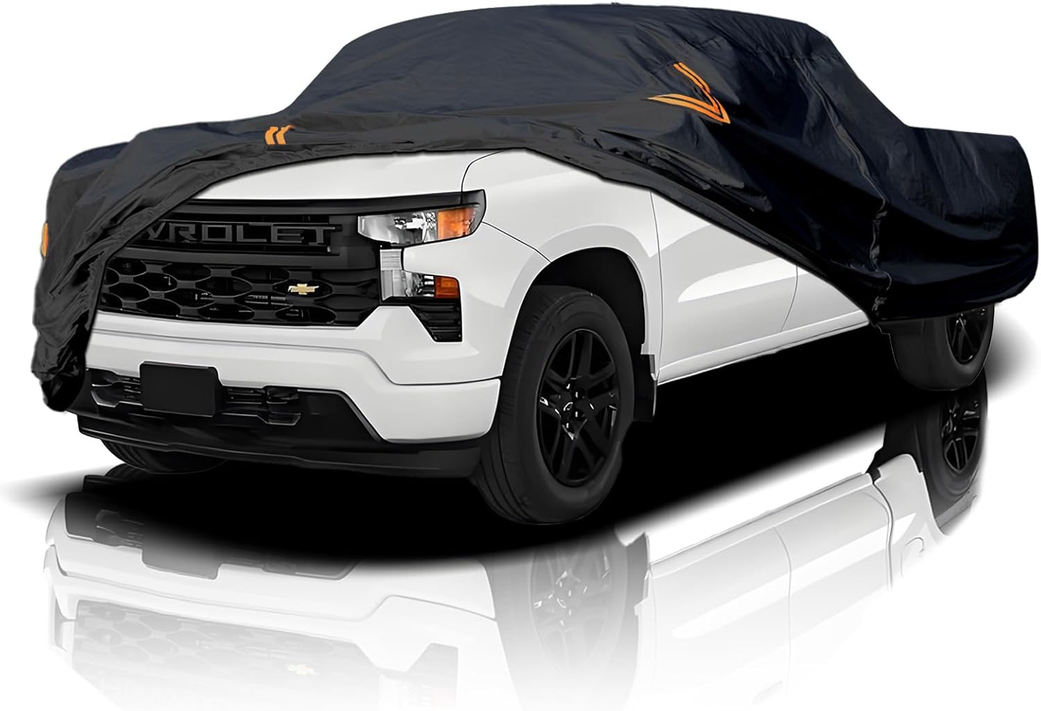 Talyter Truck Cover Waterproof All Weather,Full Exterior Covers Rain UV Protection,Full Outdoor Covers for Chevy Silverado Dodge Ram 1500 Ford F150,Fit Truck-Length 213" to 233"