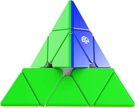 CuberShop GAN Pyraminx M Magnetic Speed Cube Standard Core Positioning Frosted Ver., GAN 2020 Liteweight Stickerless Pyramid Cube, with Innovative Core Positioning System