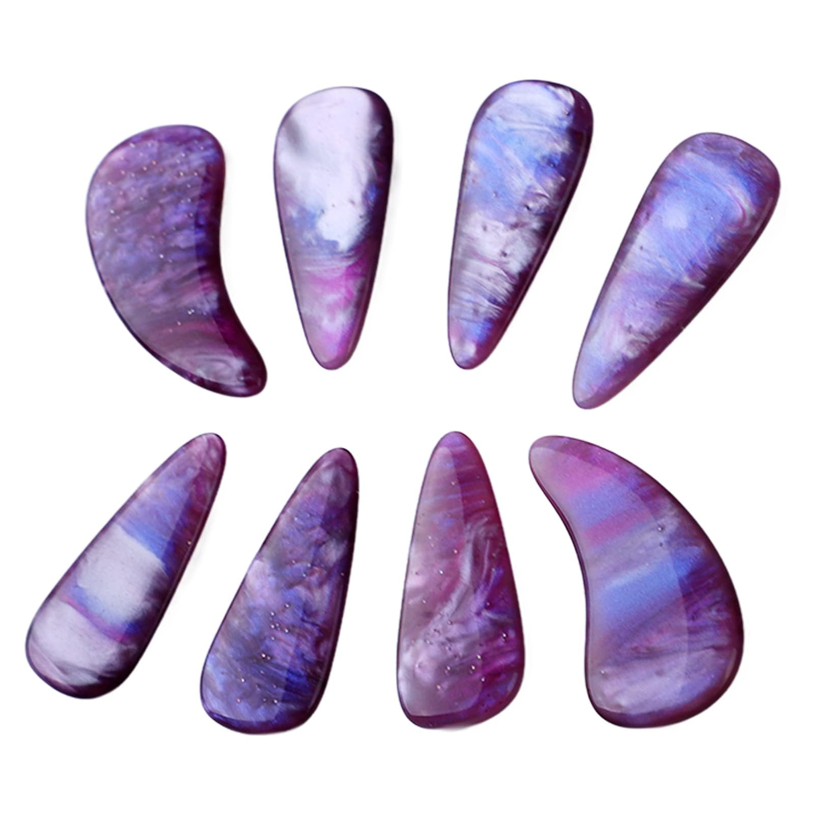 Guzheng Nail Covers Guzheng Nail Picks, Professionnel Guzheng Nail Covers Haut-parleurs (Couleur de la voie lactée)