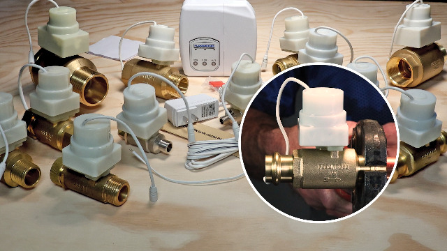 FloodStop Sink Leak Detector Kit with Automatic Water Shut-Off and