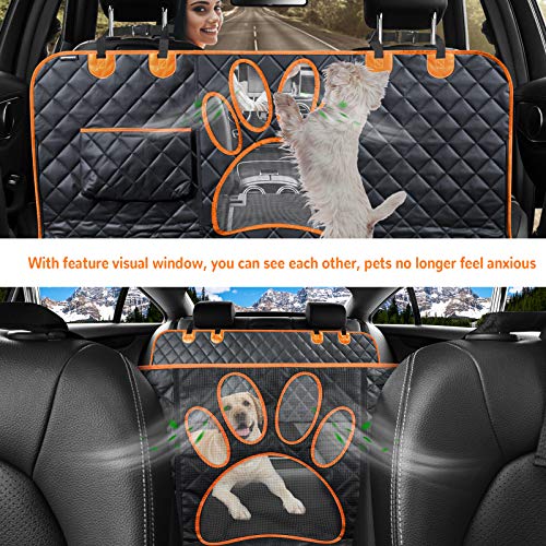 image for URPOWER Upgraded Dog Seat Covers with Mesh Visual Window 100% Waterpro