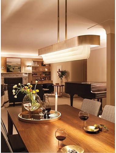 Miniatura 5 de Kichler Lighting Serene - Aplique de pared LED de 17 pulgadas con difusor de mica Vitro blanco texturizado en latón natural