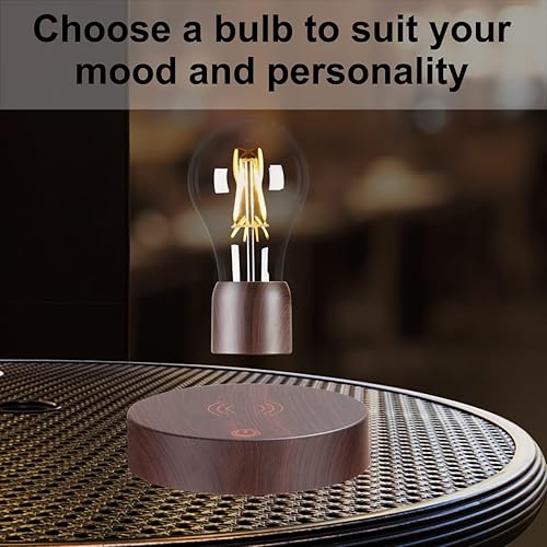 Miniatura 3 de UVEHAS Bombilla de levitación magnética, lámpara LED de levitación magnética con control táctil, bombilla giratoria flotante, luces nocturnas,