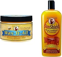 Vista 1 de Howard Products Cera de grado alimenticio (9 onzas) y cera para muebles de exterior (16 onzas líquidas)