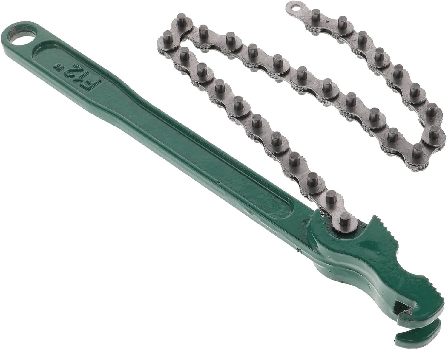 16-inch Chain Oil Filter Wrench Heavy Duty Adjustable Spanner Wrench Cast Handle for Automotive Oil Filter Removal and Plumbing Maintenance