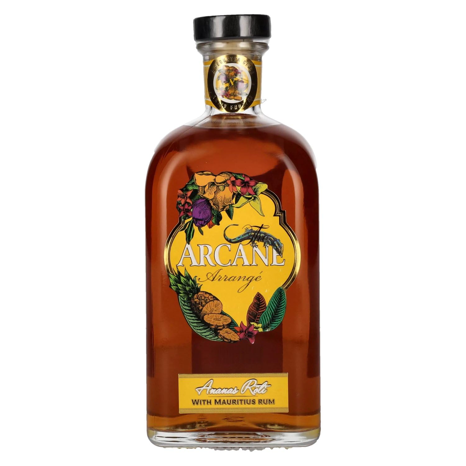 Arcane Arrangé Ananas Rôti | Pineapple Flavoured Rum | Distilled Mauritius | Blended and bottled in France | 40% ABV | 700ml | Freshness and delicacy in a bottle
