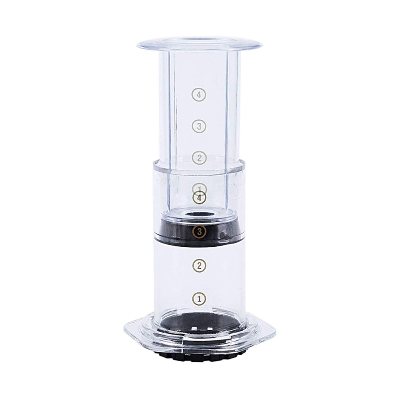 SHUIQUAN New Filter Glass Espresso Coffee Maker Portable Cafe Press Cafe Coffee Pot For Machine (Color : White)