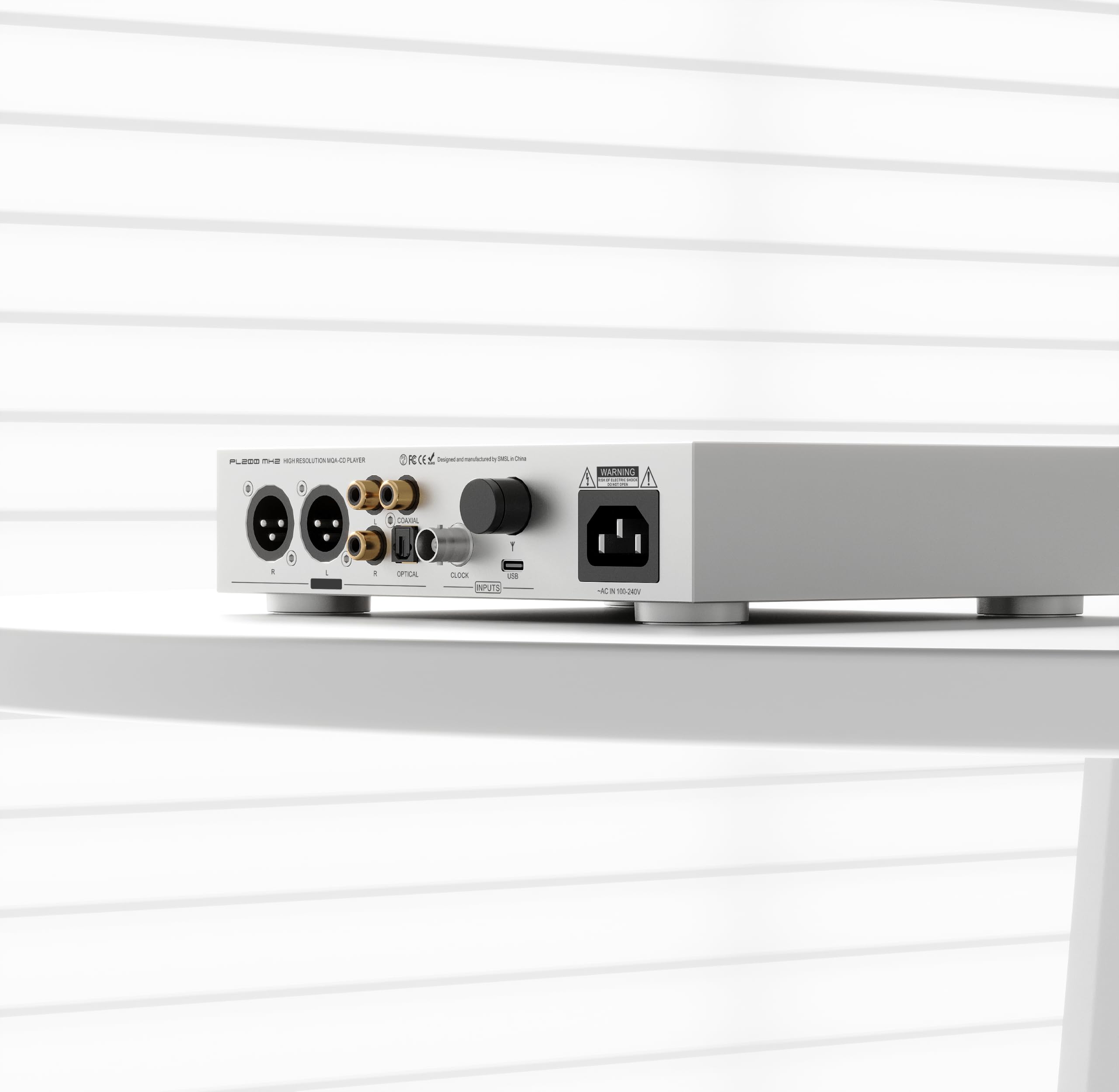 SMSL PL200 MK2 All-in-One lettore CD DAC amplificatore per cuffie, ES9039Q2M Desktop HiFi Audio