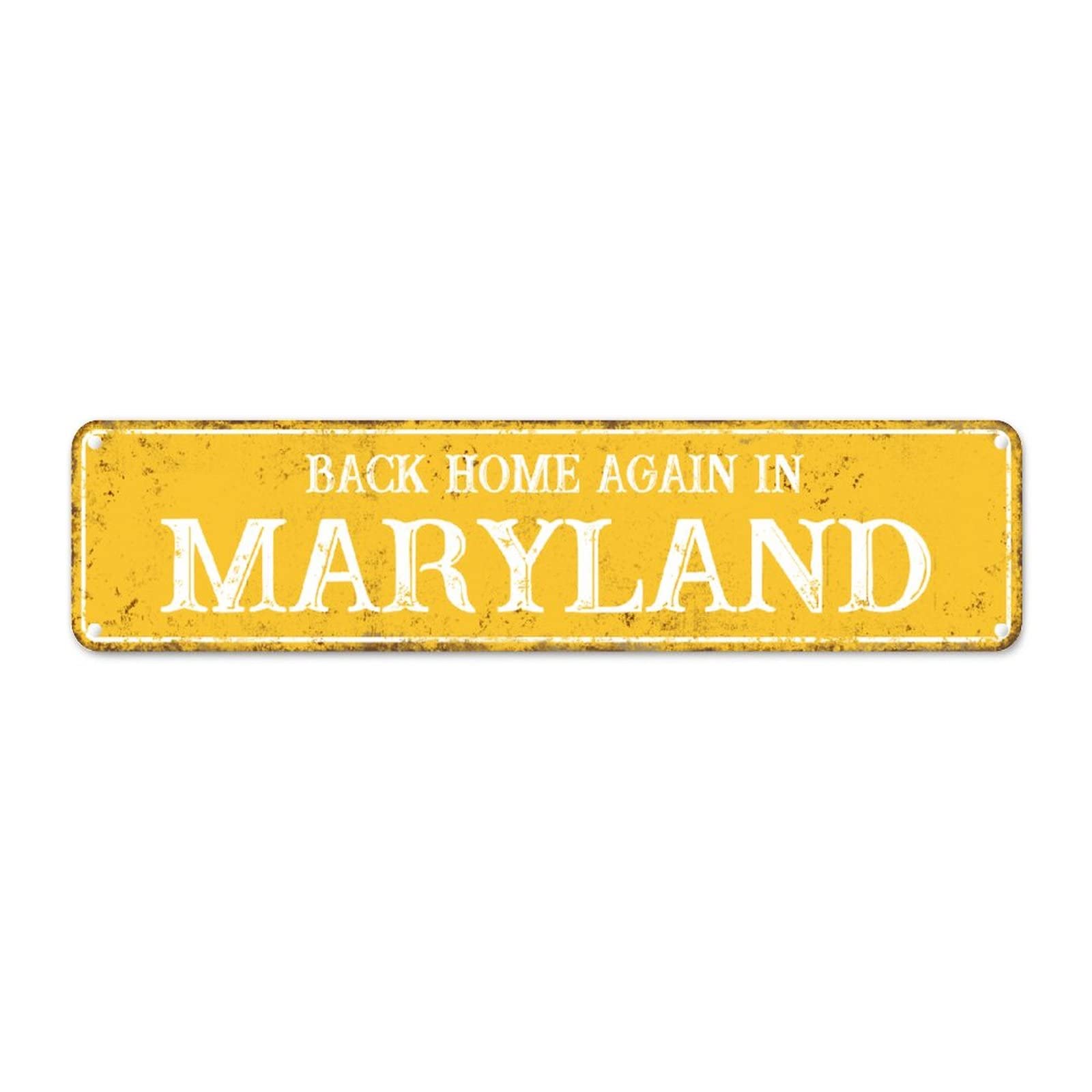 Plaque en métal Maryland panneau décoratif extérieur pour cour jardin et maison