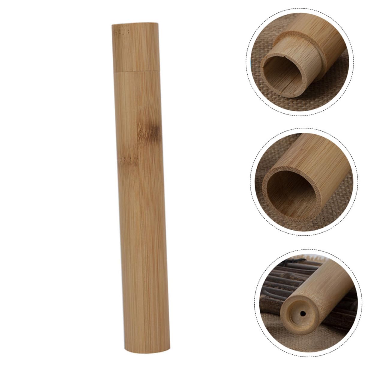 3 Set Custodia Per Spazzolino Da Denti in Bambù Toothbrush Holder Custodia Spazzolino Viaggiare Titolare Porta Di Spazzolino Da Denti Organizzatore Di Spazzolino Da Denti 2 Pezzi*3