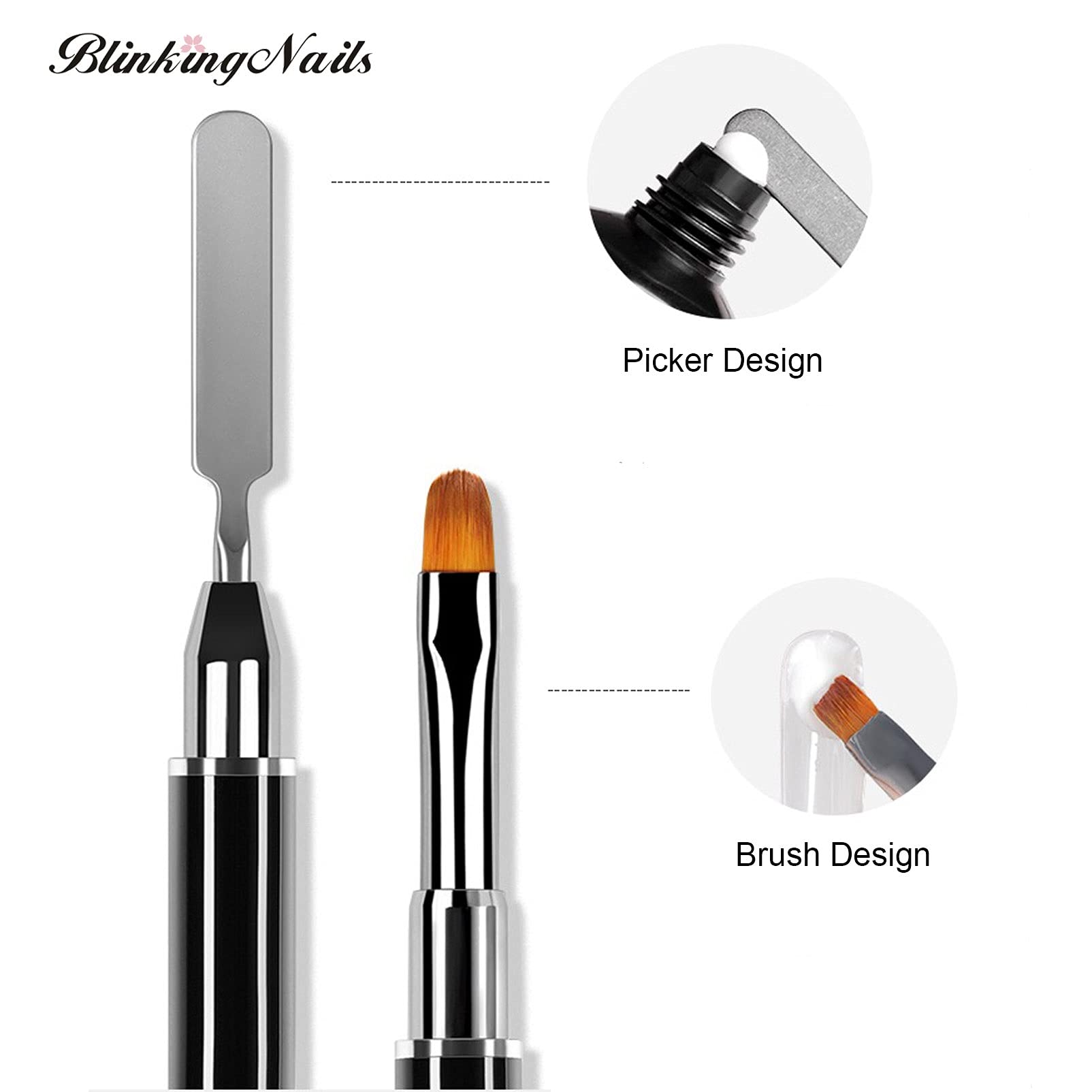 Nail Tips Clip 10Pcs with Gel Nail Molds 48pcs,Dual Nail Forms Set including Dual-ended Poly Extension Gel Brush for Quick Building Poly Extension Gel come with Nail File Nail Dust Remover Brush - Image 4