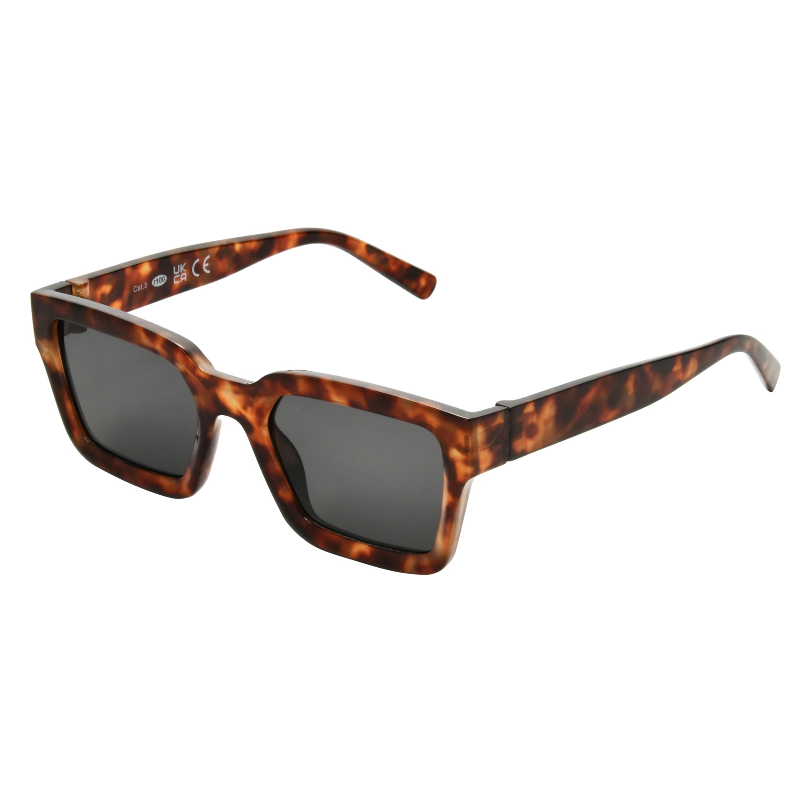Foster Grant LA Express Tort Round Women's Sunglasses – Rich Tortoiseshell Frame, Lightweight Polycarbonate, Smoke Lenses, UVA-UVB Protection, Scratch-Resistant & Effortlessly Stylish
