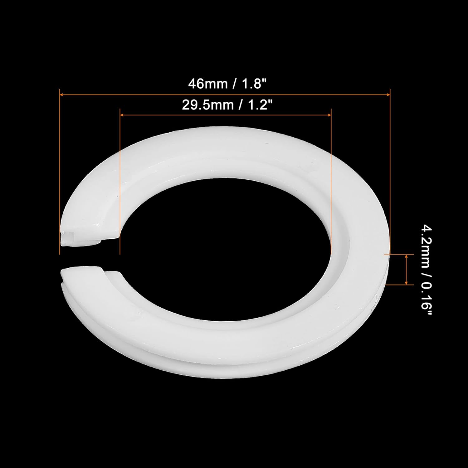 MECCANIXITY Lamp Shade Reducing Ring E27 to E14 Holder Adapter Ring Converter Reducer Fitting for Light Fixtures, White Pack of 10