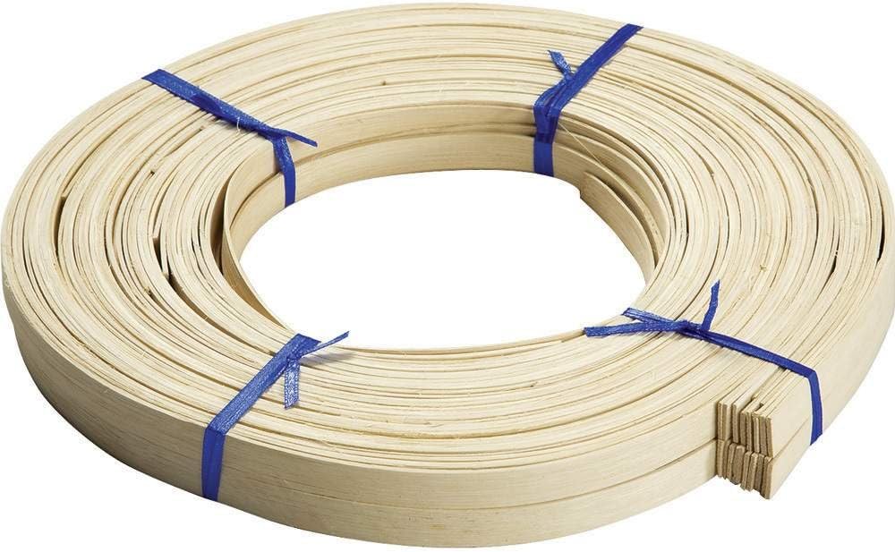 ROCKLER 1/2" Flat Reed for Chair Caning - Durable Basket Weaving Material for Chair Webbing, Wicker Repair - Ideal for DIY Furniture Restoration, Crafts & Cane Webbing Projects