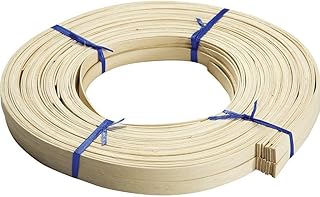 ROCKLER 1/2" Flat Reed for Chair Caning - Durable Basket Weaving Material for Chair Webbing, Wicker Repair - Ideal for DIY Furniture Restoration, Crafts & Cane Webbing Projects