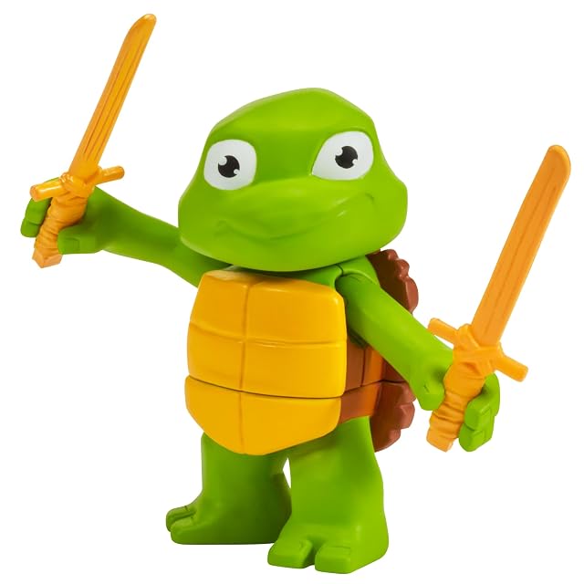 Foto 5 de 8 de Tortugas Ninja Figuras básicas de Leonardo y Donatello en su Etapa de bebé para coleccionar