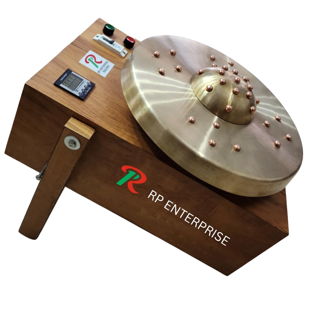 RP ENTERPRISE RP333 Compact Kansa Thali Foot Massager | Ayurvedic Bronze Kansa Therapy Machine for Foot Relaxation & Stress Relief | Wooden Body, Digital Timer, 33 Acupressure Points | Made in India-image-28