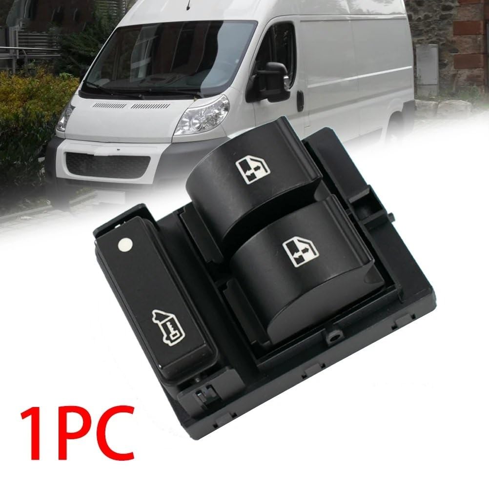ZEALfix Interrupteur Principal Lève-Vitre Électrique Avant Droit/Gauche – Compatible Citroën Relay, Peugeot Boxer, Fiat Ducato & Doblo MK3