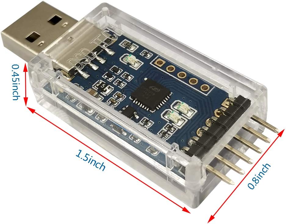 DSD TECH 2PCS USB to TTL Serial Adapter with CP2102 Chip Compatible with Windows 7,8,10,Linux,Mac OS X