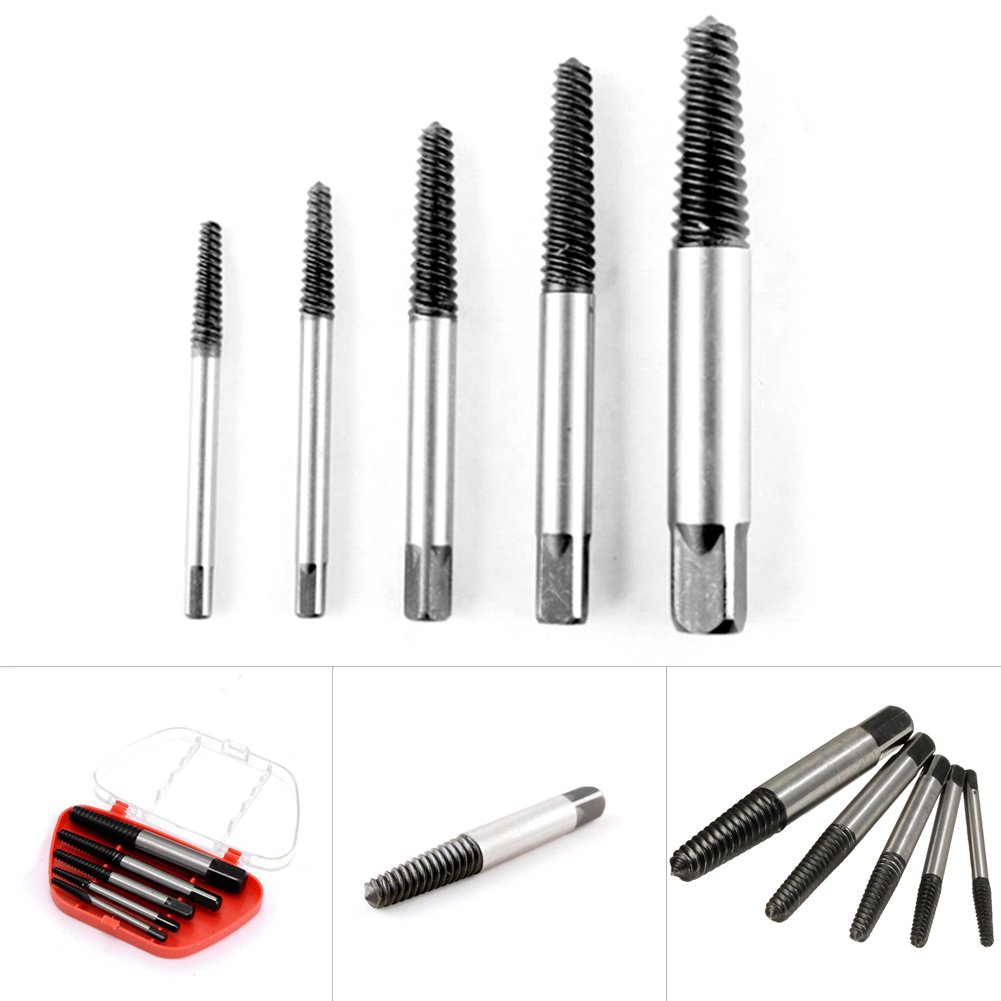Keliss 5pcs/Set Damaged Broken Screws Extractor (B071RTDB3C) Amazon Price History, Amazon Price Tracker