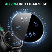 Sanfnz 45000 Pa Vezeték Nélküli Porszívó - 550W Motor, 65 Perc Üzemidő, 1,5L Tartály, LED Kijelző, 3 Fokozat, Extra HEPA Szűrők, Zöld 4