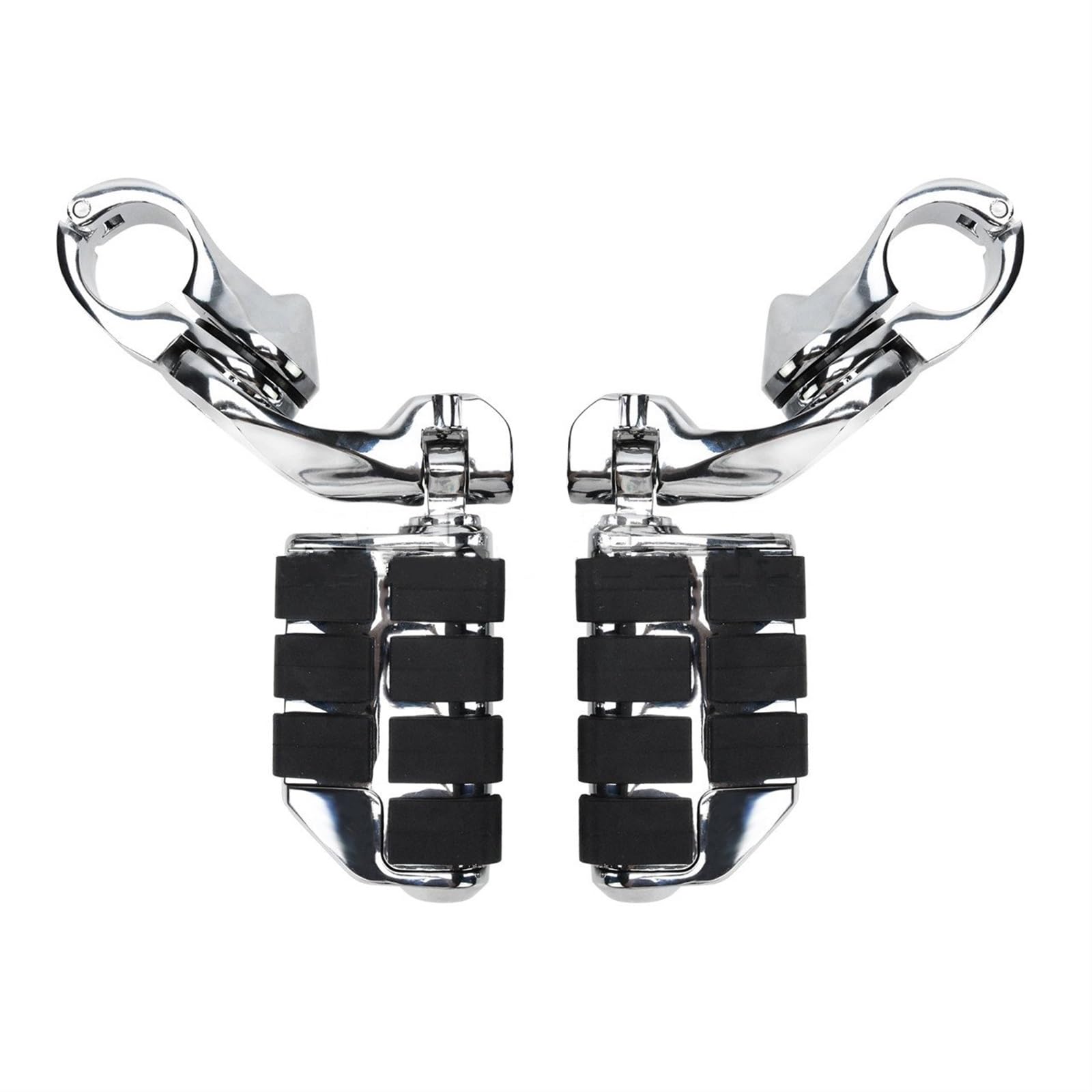 estriberas moto Estriberas Universales Cromadas 32mm Motocicleta Estriberas Protectoras Motor Estriberas Carretera Corto Pedal Reposapiés Para Dyna reposapies moto