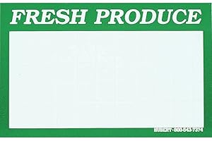 White Grocery Grid Sign Card