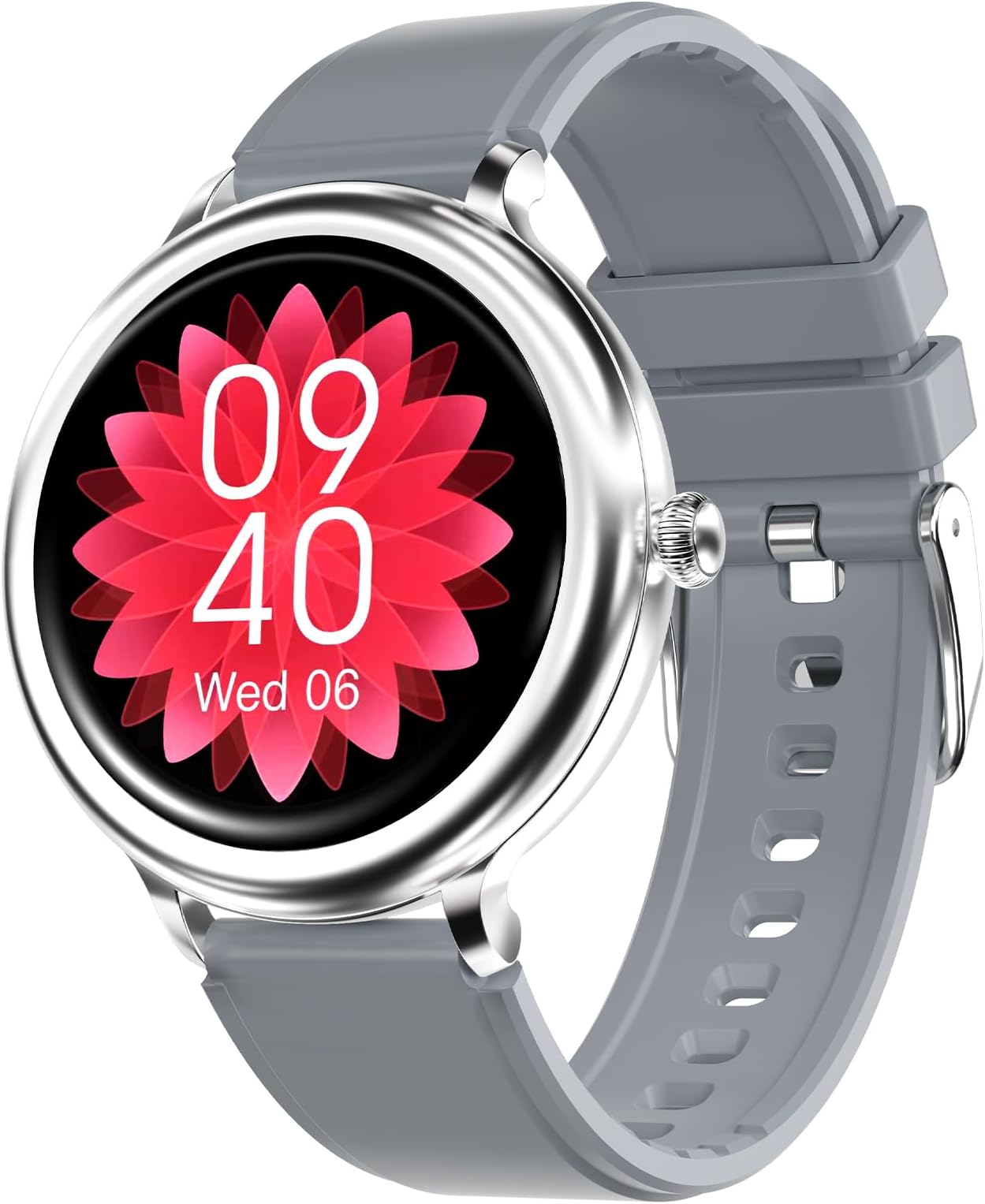 Smart Watch Damen, Fitness Tracker DIY 1.09" Touchs Bildschirm für IOS