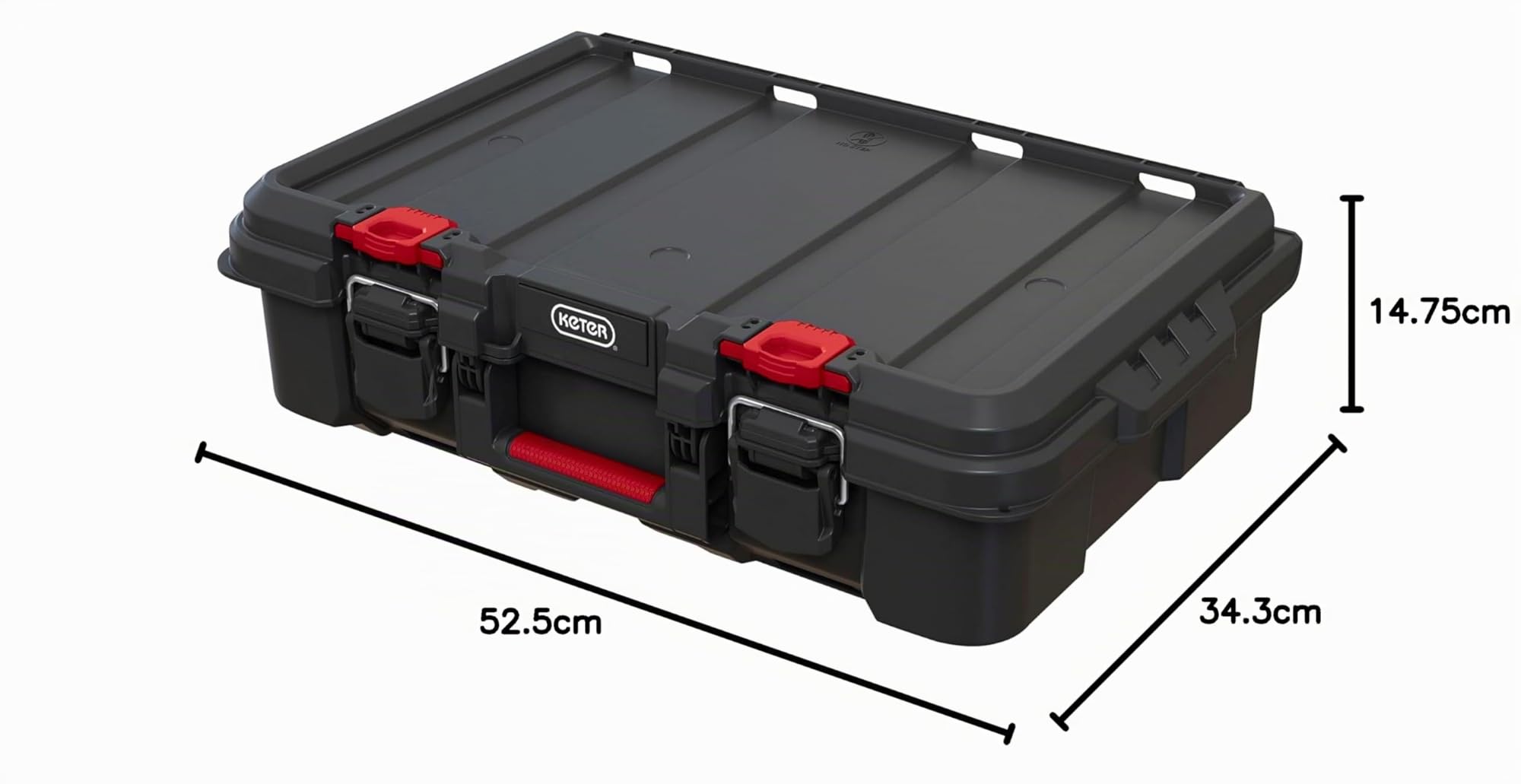 Keter Stack & Roll 253382 Étui de rangement robuste pour outils électriques