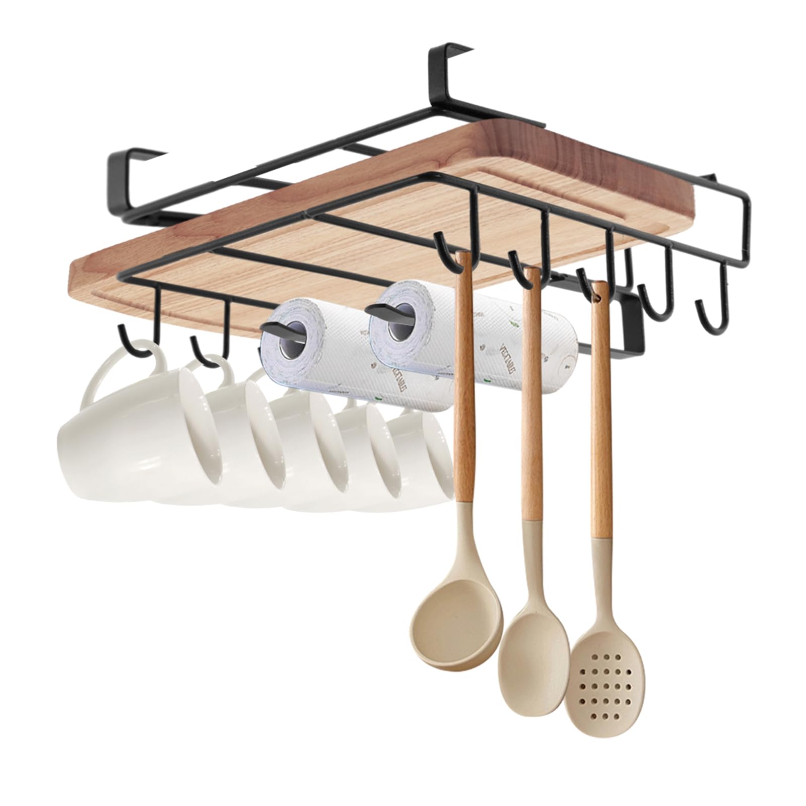 Greensen Hängeregal Küche - Schneidebretthalter Ohne Bohren 25x25cm