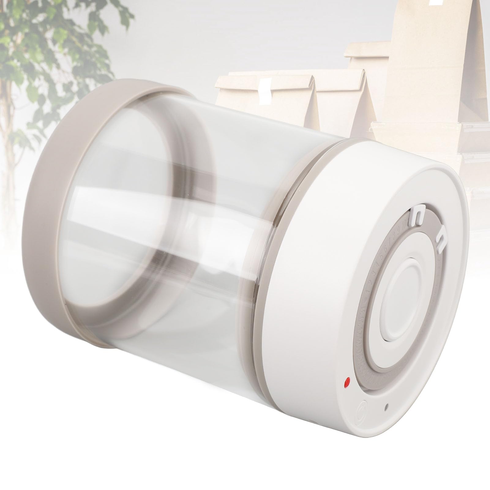 Topiky Contenitore Elettrico Sottovuoto in Vetro con Coperchio Ermetico