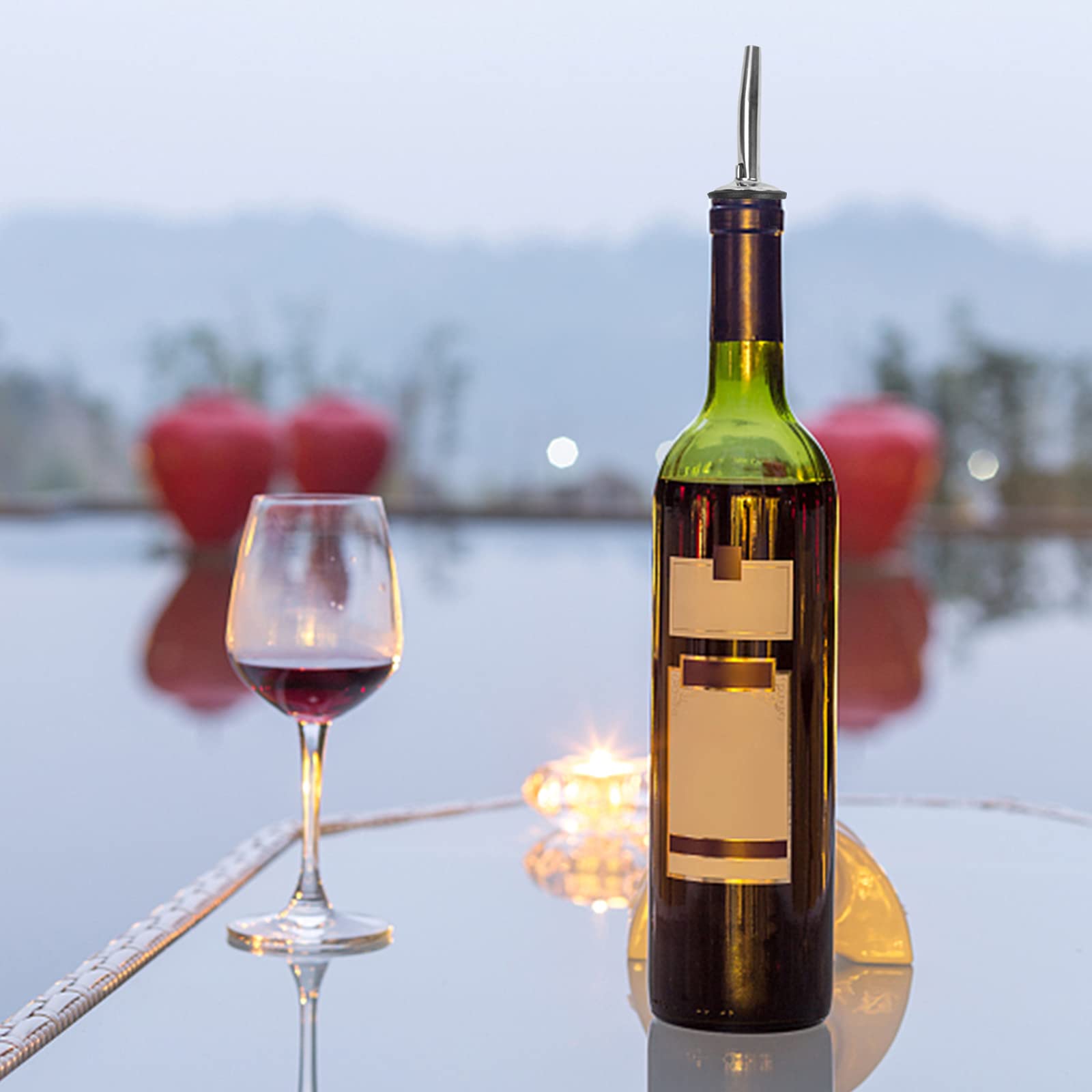 12 Verseurs En Acier Inoxydable Pour Bouteilles - Idéal Cocktails, Vins, Huiles, Sirops - étanches Et Réutilisables