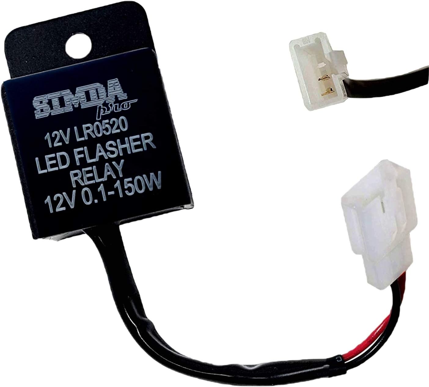 Yosoo 2-pol LED Blinkrelais - Blinkfrequenz Kontrolle Für Auto & Motorrad