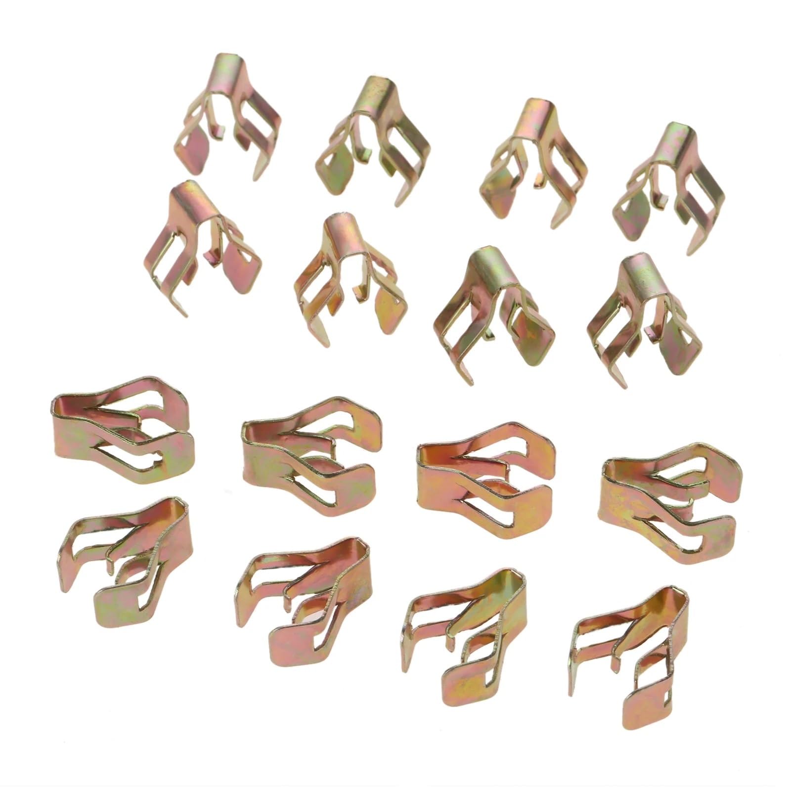 YTQMoreBNZ 20pcs Instrument Panel Snaps Clips U-word CD Panel Fastener Universal CD Panel Snaps Radios Buckle Metal Rivets(B)