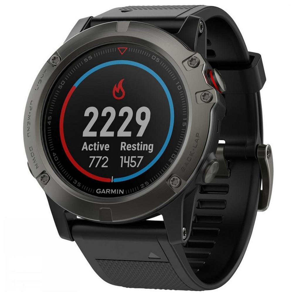 Garmin Fenix 5X Sapphire Bluetooth Nero, Grigio orologio sportivo