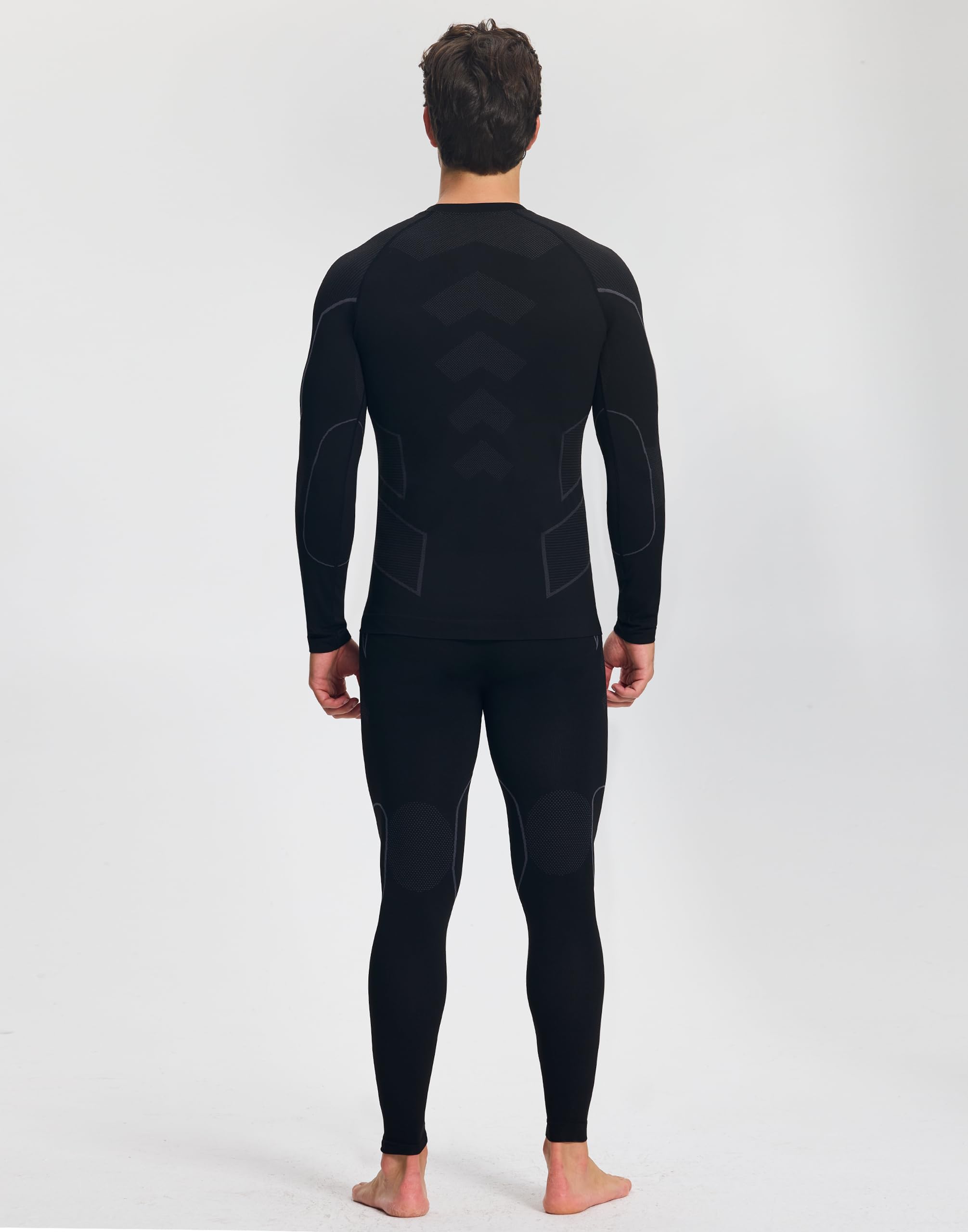 Ensemble de sous-vêtements Thermiques pour Homme - Long Maillot de Corps Thermique et caleçon Long - Respirant - Haut - sans Couture - sous-vêtements Fonctionnels pour Homme - pour Sports