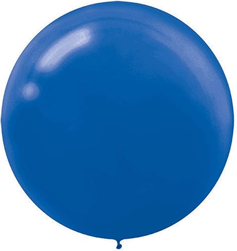 Miniatura 2 de Globos redondos de látex de color rojo manzana, 24 pulgadas (paquete de 4), perfectos para cualquier evento