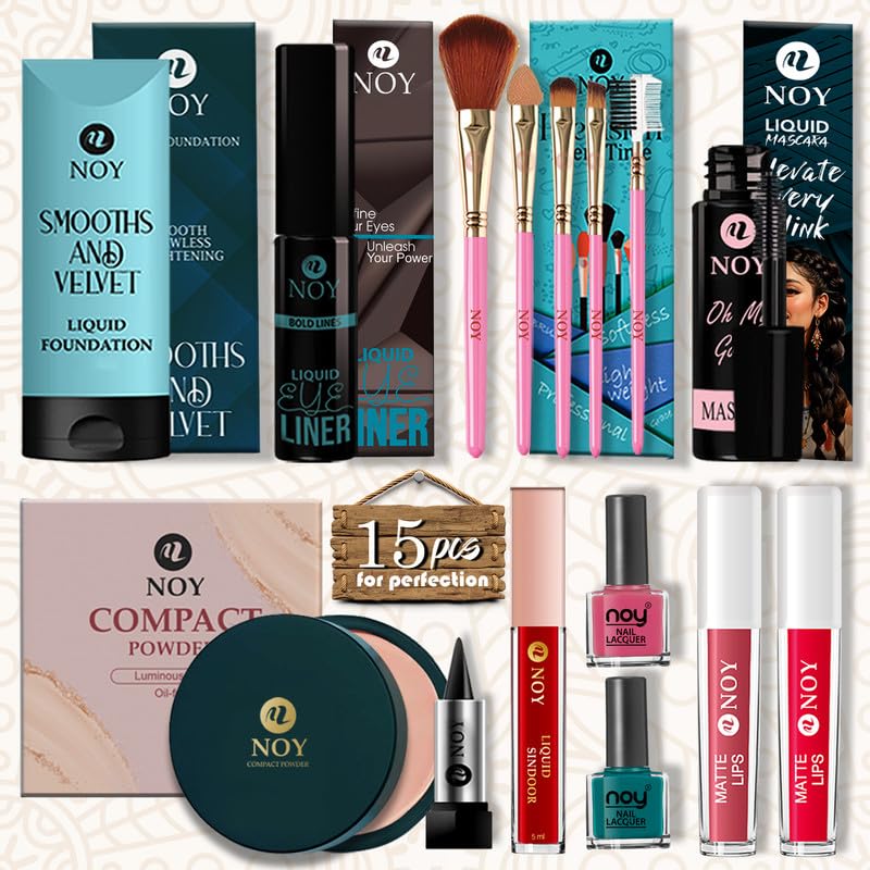 NOY Complete Makeup Set Combo Kit For Women Full Coverage For All Skin Types & Tones-image-34