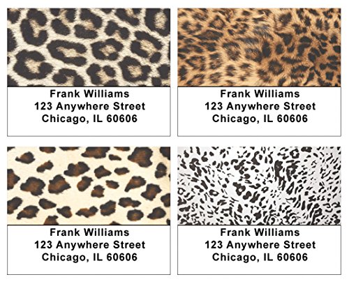 Leopard Print Address Labels