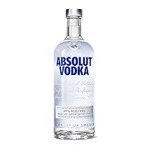 Absolut Vodka, Vodka svedese, Grano e acqua di Ahus , Senza zuccheri aggiunti, 40% Vol., 1 L