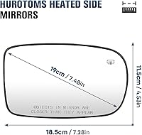 Vista 2 de Espejo lateral del pasajero para Chrysler 200 2011-2017 / Chrysler 300 2012-2021 / Dodge Charger 2011-2021 - Retrovisores calefactables de repuesto