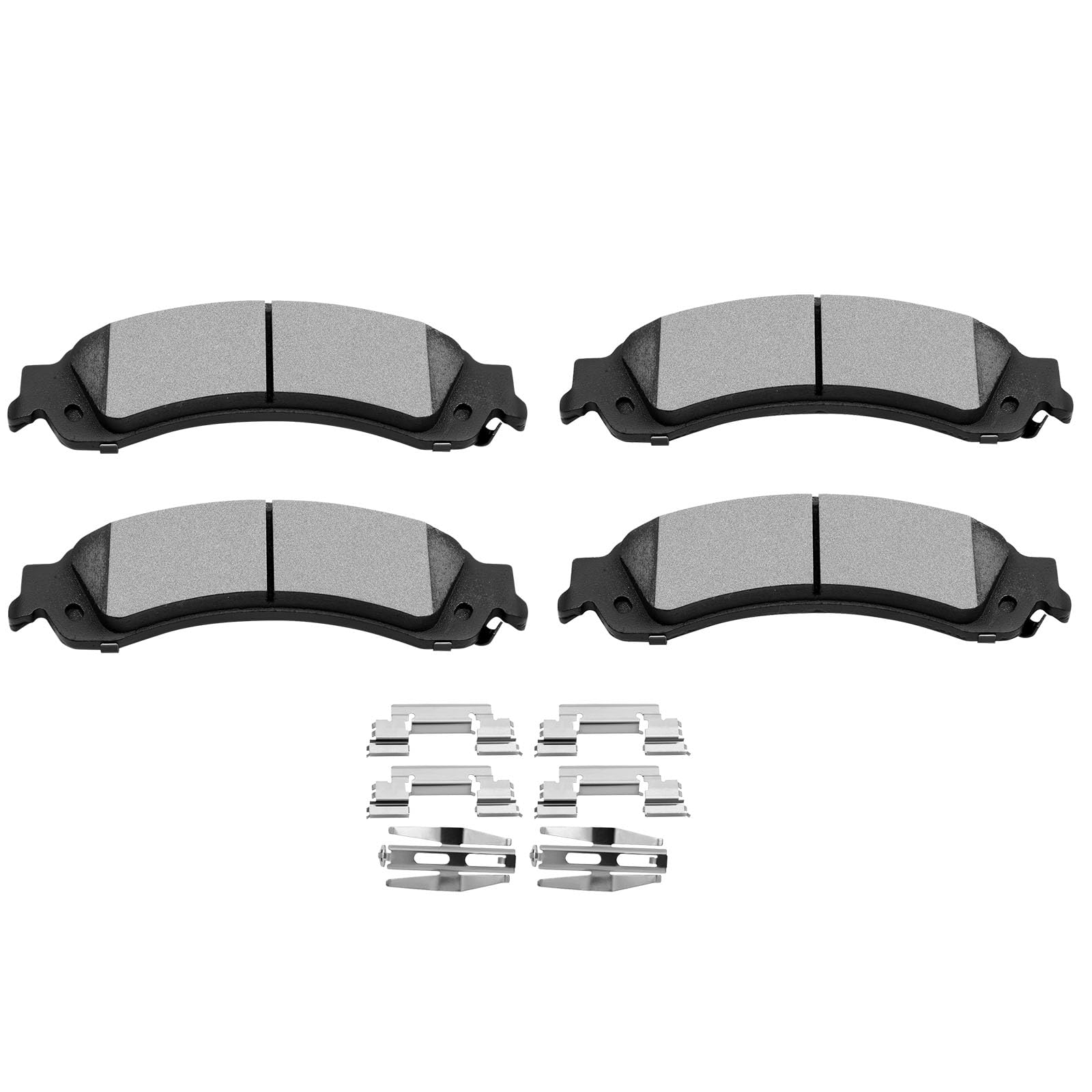 SCITOO D834 Rear Ceramic Brake Pads Sets Fit For Cadillac Escalade ESV/EXT,For Chevy Avalanche 1500/Silverado 1500/Suburban 1500/Tahoe,For GMC Sierra 1500/Sierra 1500 HD/Yukon/Yukon XL 1500