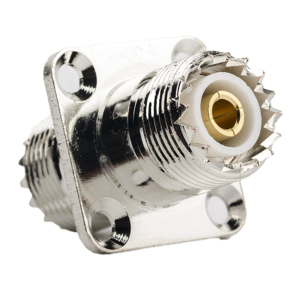 Oiyagai Lot De 2 Adaptateurs Coaxiaux RF BNC Femelle Vers UHF Mâle PL-259 PL259