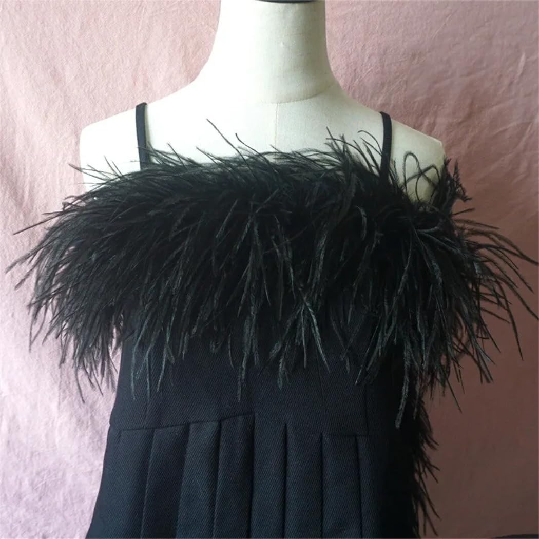 2 Meters Feathers Boa Craft Accessories Feather 6Ply for Dress Wedding DIY Decoration