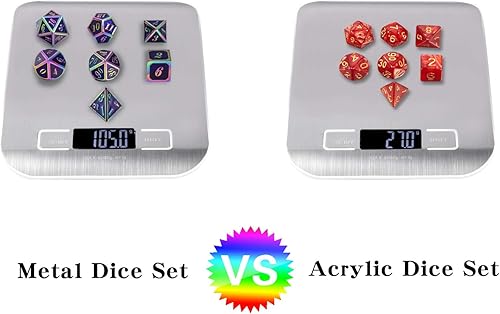 Miniatura 84 de DNDND - Juego de dados de metal para D&D, 7 dados DND verdes con caja de metal para juegos de rol como Dungeons and Dragons y juegos de mesa verde