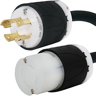 NEMA L14-30 Generator Extension Cord - 30 Foot, 30A, 125/250V, 10/4 SOOW - UL Listed - Iron Box Part # IBX-5805-30-C