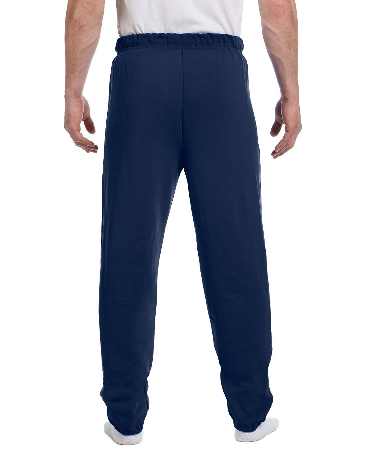 Jerzees mens 8 oz. 50/50 NuBlend Fleece Sweatpants(973)-J NAVY-M